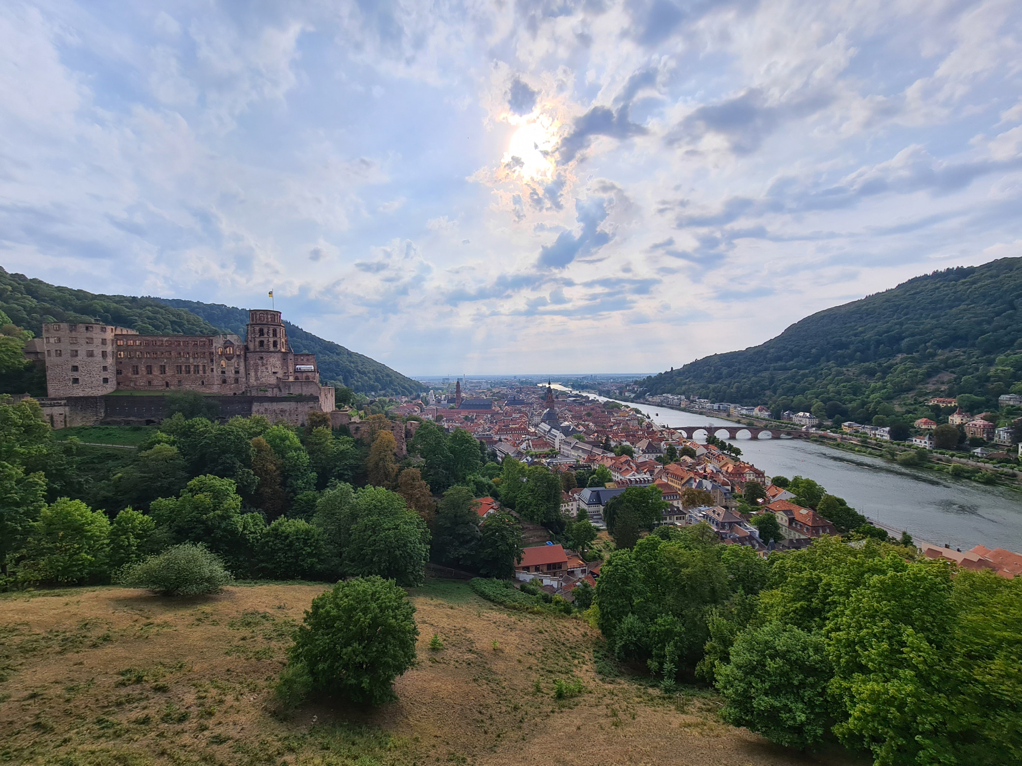 Heidelberg von der Schefflerterasse Heidelberg von der Schefflerterasse